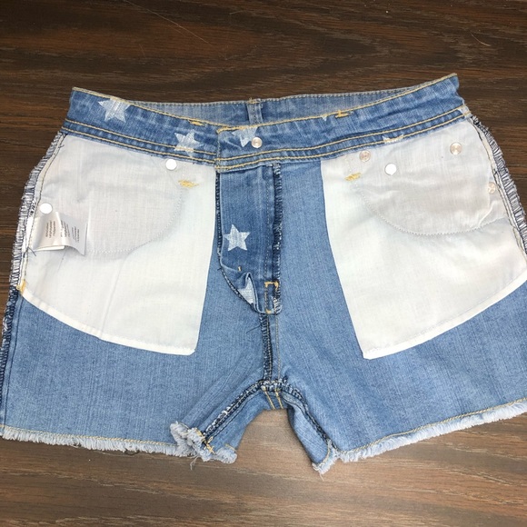 Ob Sess Girls Star Denim Short Size 12 - Picture 7 of 12